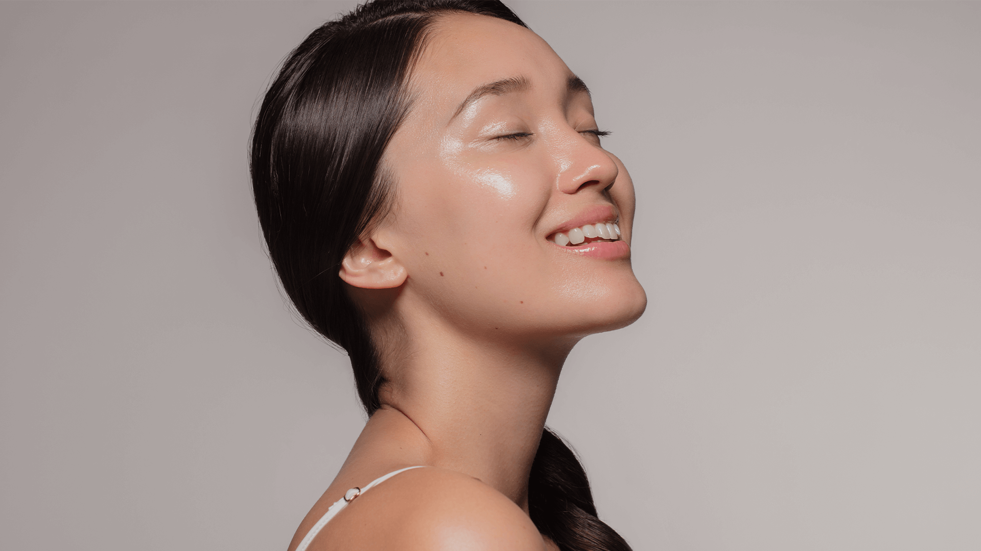Woman smiling